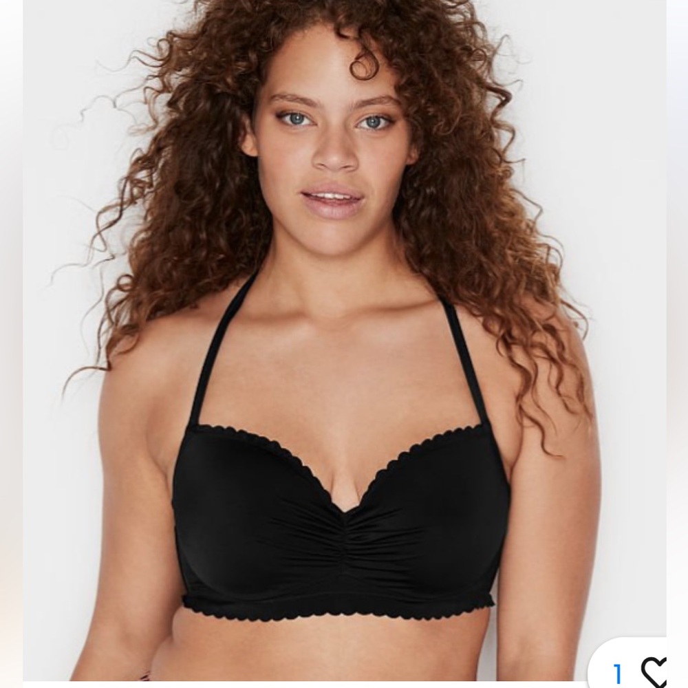 Victorias Secret Zuma Getaway Demi Halter Bikini Swim Top. Size 32DDD.